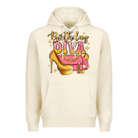 Tofu birthday diva pink and gold glitter Premium Hoodie - LillyAllenDesigns