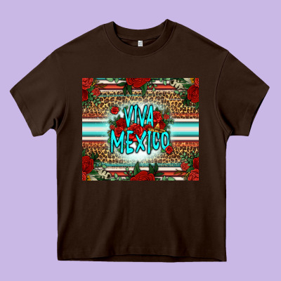 Viva Mexico Long Live Mexico Heavy Core Tee Designed By Jasminsmagicworld