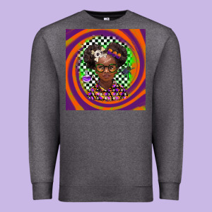 Halloween African Girl Premium Sweatshirt Designed By Barkaloodesign