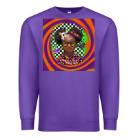 Purple halloween african girl Premium Sweatshirt - BarkalooDesign
