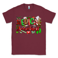 Burgundy christmas medical assistant Classic Tee - texasbilliewilder