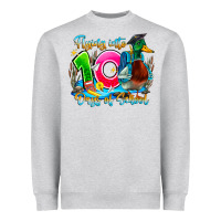 Name Flying Into 100 Days Of School Heavyweight Sweatshirt | Teevron