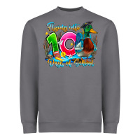 Storm name flying into 100 days of school Heavyweight Sweatshirt - CowhideDigitalArt