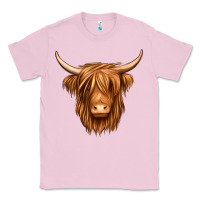 Bubblegum Pink long haired cow Classic Tee - Jasminsmagicworld