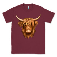 Burgundy long haired cow Classic Tee - Jasminsmagicworld