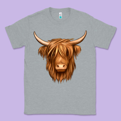 Long Haired Cow Classic Tee Designed By Jasminsmagicworld