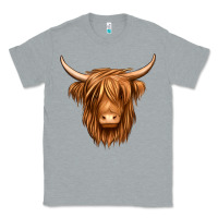 Heather Grey long haired cow Classic Tee - Jasminsmagicworld