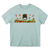 Arona christmas mama messy bun Heavy Core Tee - Jasminsmagicworld