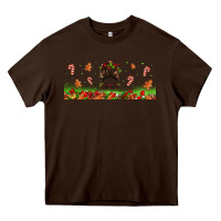 Christmas Mama Messy Bun Heavy Core Tee | Teevron