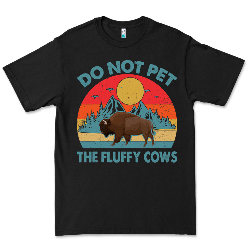 Do Not Pet The Fluffy Cows Vintage Premium Tee by trangStudio | Teevron