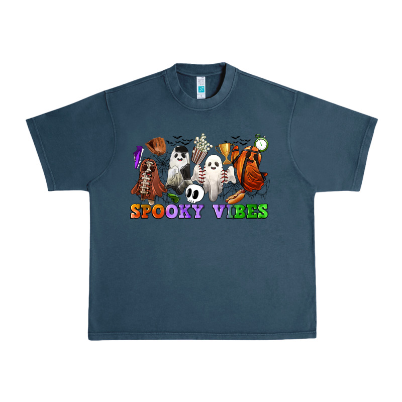 Spooky Vibes Sports Ghosts Urban Heavy Tee by CowGirlArtShop | Teevron
