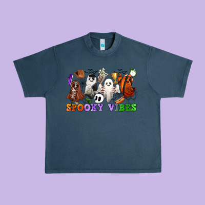 Spooky Vibes Sports Ghosts Urban Heavy Tee Designed By Cowgirlartshop