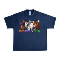Navy spooky vibes sports ghosts Urban Heavy Tee - CowGirlArtShop