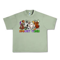 Oil Green spooky vibes sports ghosts Urban Heavy Tee - CowGirlArtShop