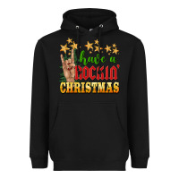 Black have a rockin christmas Heavyweight Hoodie - BarkalooDesign