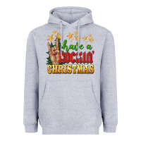 Heather Grey have a rockin christmas Heavyweight Hoodie - BarkalooDesign
