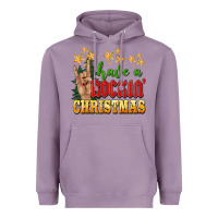 Lavender have a rockin christmas Heavyweight Hoodie - BarkalooDesign