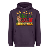 Plum have a rockin christmas Heavyweight Hoodie - BarkalooDesign