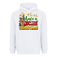 White have a rockin christmas Heavyweight Hoodie - BarkalooDesign