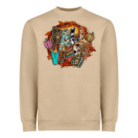 Mushroom Fall Vibes Heavyweight Sweatshirt - CowhideDigitalArt