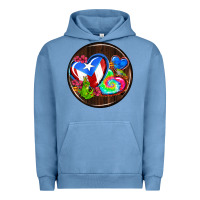Pigment Pebble Blue puerto rico coasters Urban Hoodie - AdoDesignShop