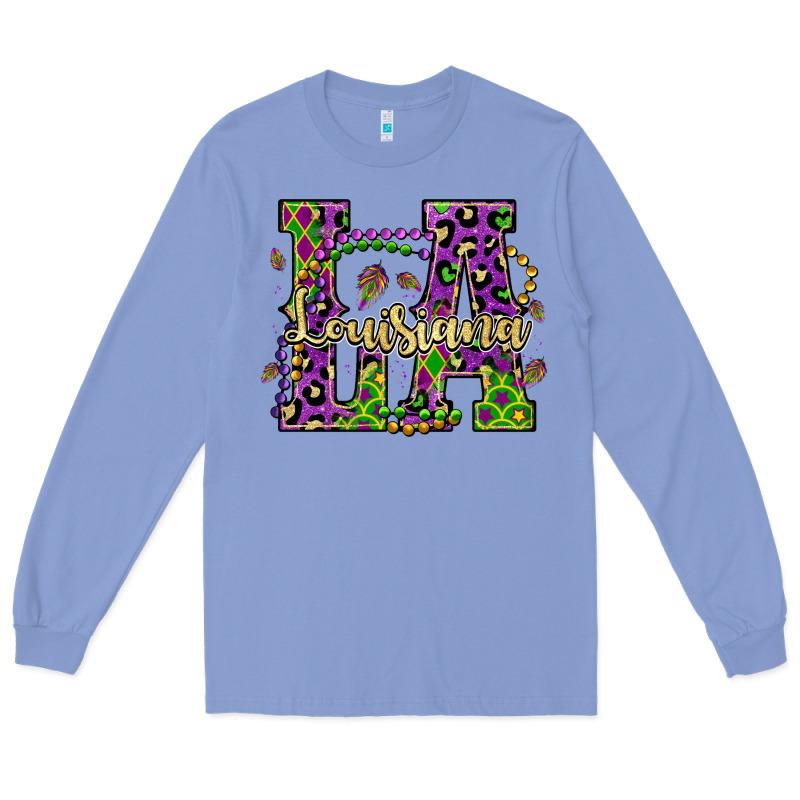 Louisiana Mardi Gras Long Sleeve Tee by OliviaCreatesArt | Teevron