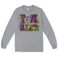 Heather Grey louisiana mardi gras Long Sleeve Tee - OliviaCreatesArt
