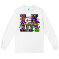 White louisiana mardi gras Long Sleeve Tee - OliviaCreatesArt