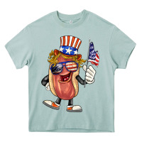 Arona 4th of july hot dog Heavy Core Tee - BarkalooDesign