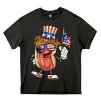 Asphalt 4th of july hot dog Heavy Core Tee - BarkalooDesign