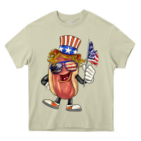 Mossy 4th of july hot dog Heavy Core Tee - BarkalooDesign
