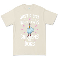Bone Just A Girl Who Loves Chickens And Dogs Gift Women Premium Tee - trangStudio