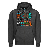 Charcoal Heather only the best moms get promoted to nana Zipper Hoodie - RacoonDesign