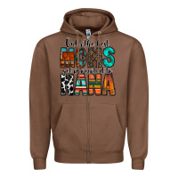 Chestnut only the best moms get promoted to nana Zipper Hoodie - RacoonDesign