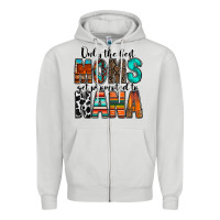 Dove Grey only the best moms get promoted to nana Zipper Hoodie - RacoonDesign