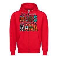 Red only the best moms get promoted to nana Zipper Hoodie - RacoonDesign