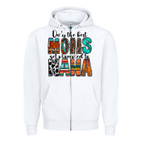 White only the best moms get promoted to nana Zipper Hoodie - RacoonDesign