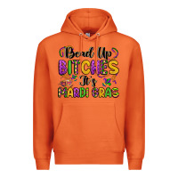 Carrot bead up bitches it s mardi gras Premium Hoodie - LillyAllenDesigns