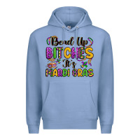 Colony Blue bead up bitches it s mardi gras Premium Hoodie - LillyAllenDesigns