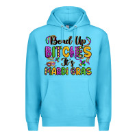 Ocean Blue bead up bitches it s mardi gras Premium Hoodie - LillyAllenDesigns