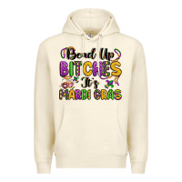 Sandshell bead up bitches it s mardi gras Premium Hoodie - LillyAllenDesigns