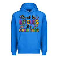 True Royal bead up bitches it s mardi gras Premium Hoodie - LillyAllenDesigns