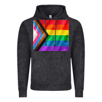 Vintage Black Pride flag Vintage Hoodie - CowGirlArtShop