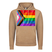 Vintage Coffee Pride flag Vintage Hoodie - CowGirlArtShop