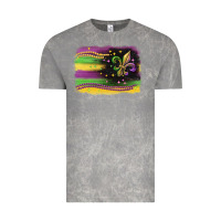 Cloud Rock mardi gras flag Vintage Tee - CowGirlArtShop