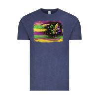 Vintage Denim mardi gras flag Vintage Tee - CowGirlArtShop
