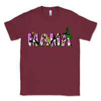 Burgundy Halloween spooky Mama Classic Tee - NancyCooperArtShop