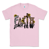 Bubblegum Pink faith over fear Classic Tee - CowhideDigitalArt