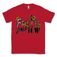 Red faith over fear Classic Tee - CowhideDigitalArt