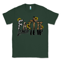 Sports Green faith over fear Classic Tee - CowhideDigitalArt